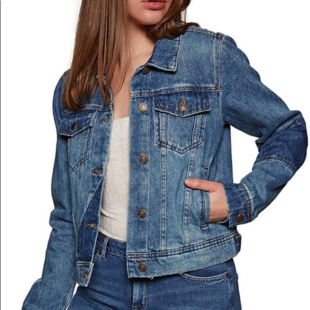 Free People rumors denim jacket